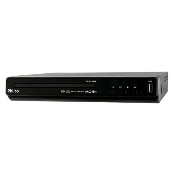 Dvd Player Philco Ph136, USB, HDMI, Mp3 e Jpeg - Bivolt - 1
