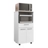 Balcão Multiuso para Forno Microondas 2 Portas e 1 Gavetão Duo Branco - Pallazio - 1