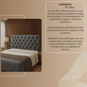 Ver imagem 4 de Cabeceira Cama Box Casal 140cm Valentina Estofada Marrom