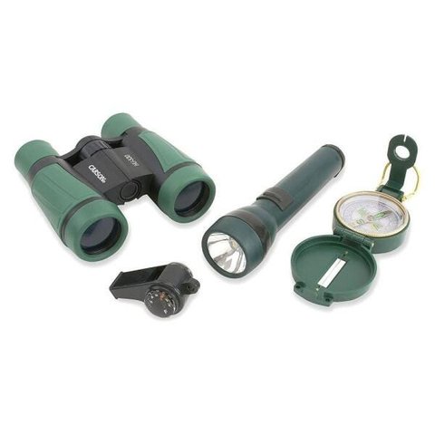 Kit AdventurePak - Binóculo + Bussola + Lanterna + Apito/Termômetro HU401 CARSON