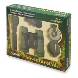 Kit AdventurePak - Binóculo + Bussola + Lanterna + Apito/Termômetro HU401 CARSON - 2