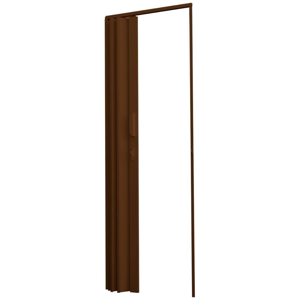 Porta Sanfonada de PVC 94x210cm Zapinplast - Marrom - 4
