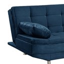 Ver imagem 4 de Sofá Cama Valencia 3 Lugares Reclinável Material Azul - Star Confort valencia Silver Sofá Cama tres 