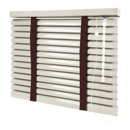 Persiana Horizontal - 1,00m Larg X 1,40m Alt - Alumínio 50mm com Fita Decorativa - 2
