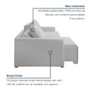 Ver imagem 6 de Sofá Cama Retrátil e Reclinável 180cm Júlia