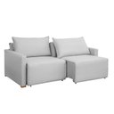 Ver imagem 2 de Sofá Cama Retrátil e Reclinável 2 Lugares 180cm Pés Madeira Maciça Júlia Yescasa