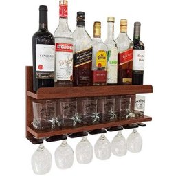 Bar de Parede Para Sala Compacto Porta Copos Porta Taças IM - 6
