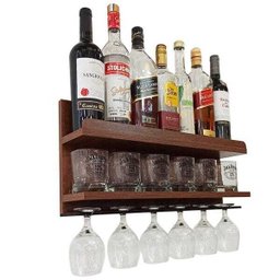 Bar de Parede Para Sala Compacto Porta Copos Porta Taças IM - 5