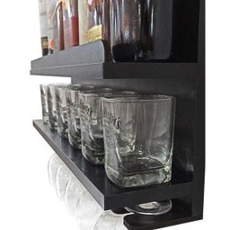 Bar de Parede Para Sala Compacto Porta Copos Porta Taças PR - 6