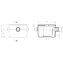 Ver imagem 2 de Caixa Sifonada Branca com Tampa Redonda 250 mm x 172 mm x 50 mm Herc