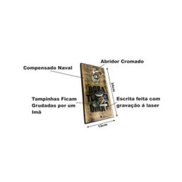 Abridor de Garrafa Parede Rústico - Você Precisa Uma Cerveja - 3