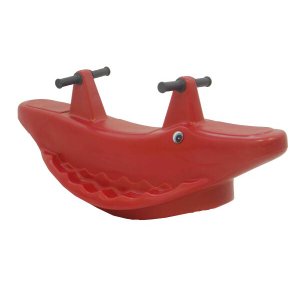 Gangorra Jacaré Balanço Infantil 2 Lugares Cor Vermelho