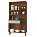 Ver imagem 3 de Armário de Cozinha Compacta 90cm Bruna K02 Nogueira/Off White - Mpozenato