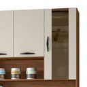 Ver imagem 5 de Armário de Cozinha Compacta 90cm Bruna K02 Nogueira/Off White - Mpozenato