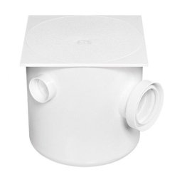 Caixa de Gordura Sifonada Branca Quadrada com Tampa e Cesto, 250 X 250 X 75/100 Mm Herc - 2