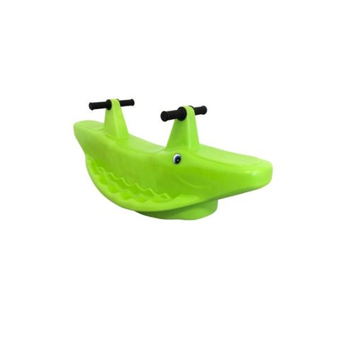 Gangorra Jacaré Balanço Infantil 2 Lugares Cor Verde
