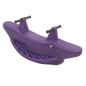 Gangorra Jacaré Balanço Infantil 2 Lugares Cor Roxo