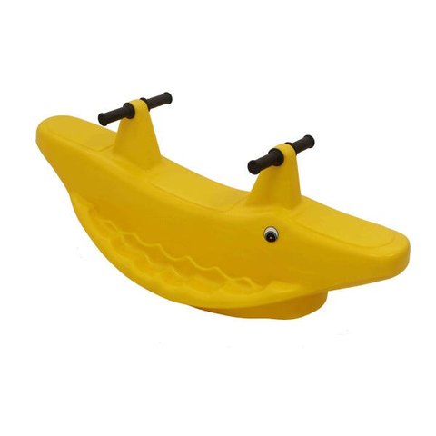 Gangorra Jacaré Balanço Infantil 2 Lugares Cor Amarelo