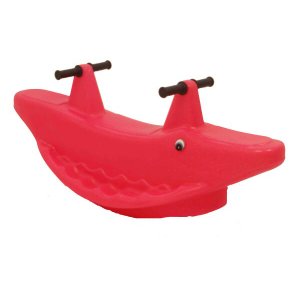 Gangorra Jacaré Balanço Infantil 2 Lugares Cor Rosa
