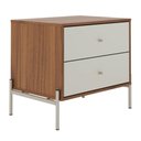 Ver imagem 3 de Mesa de Cabeceira 2 Gavetas Jasper Off White e Canella
