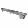 Ralo Linear Modulável Sifonado 500 mm Cinza Cromado Herc - 1