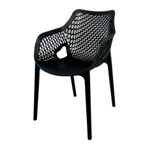 Cadeira Suits com Braço preta - Top Chairs
