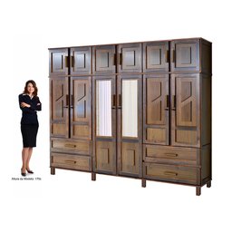 Guarda-Roupa Casal com Espelho 12 Portas 4 Gavetas Rio Branco Premium  - 4