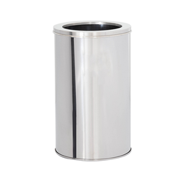 Lixeira em Aço Inox 20l Aro Redonda - 1