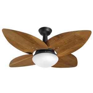 Ventilador de Teto Jet Aspen Venti-delta Preto 4Pás Imbuia 110 V