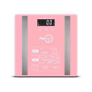 Balança Digital Corporal Com Bioimpedância Simple Rosa - FlexInter