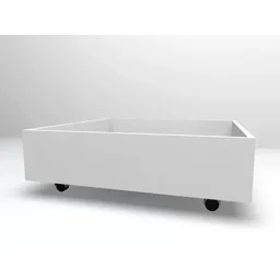 Caixa Baú Gaveta Com Rodízios Para Brinquedos Para Cama - 2