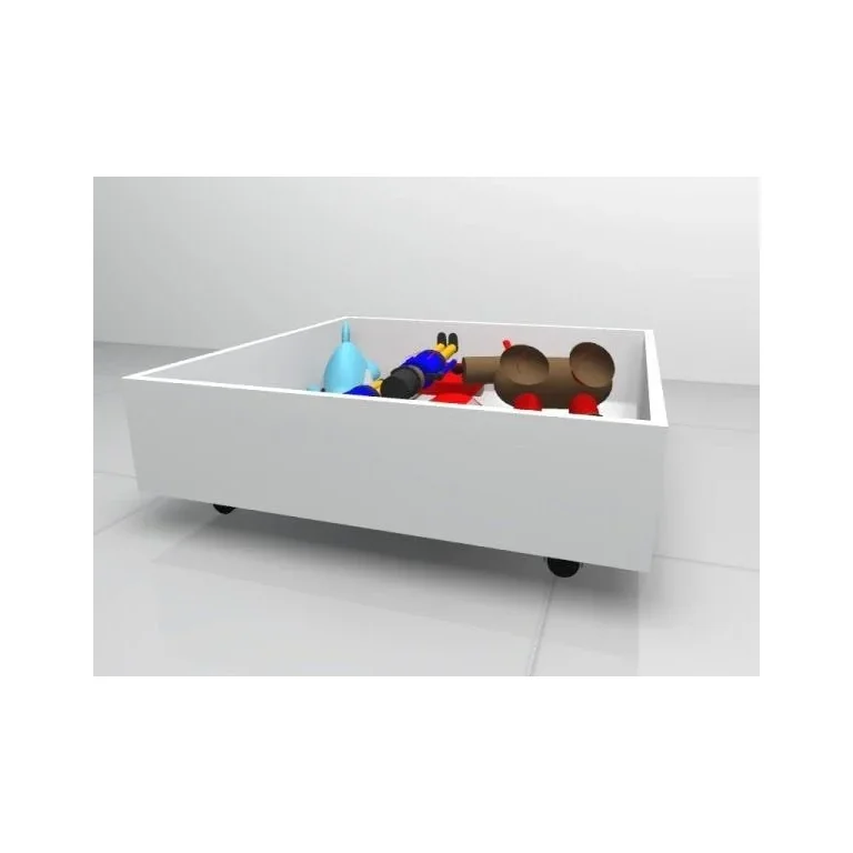 Caixa Baú Gaveta Com Rodízios Para Brinquedos Para Cama