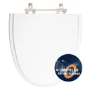 Ver imagem 1 de Assento Sanitário Poliester Antibacteriano Laura Branco Para Vaso Roca