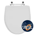 Ver imagem 4 de Assento Sanitário Poliester Antibacteriano Laura Branco Para Vaso Roca