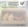 Porta Alimentos Pão Bolo Tampa Retrátil de Madeira para Cozinha - 5