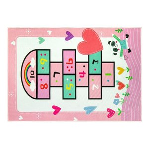 Tapete Infantil 1,00m X 1,40m Estampas Temáticas Quarto Kids Antiderrapante 100% Poliéster