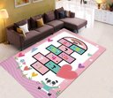 Ver imagem 2 de Tapete Infantil 1,00m X 1,40m Estampas Temáticas Quarto Kids Antiderrapante 100% Poliéster