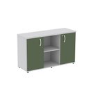 Ver imagem 3 de Armário Credenza 2 Portas Pivotante P25 Cinza/Salvia