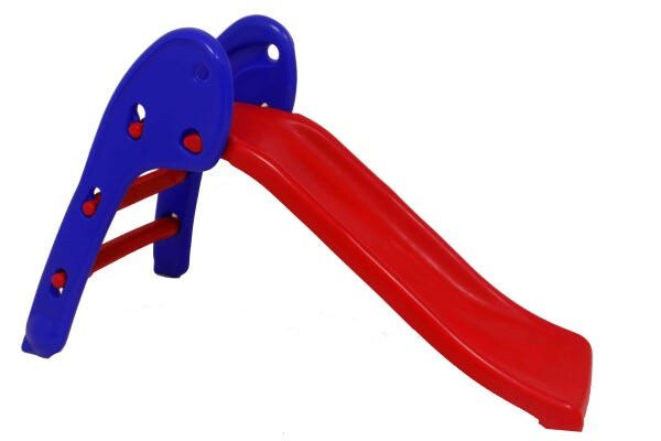 Escorregador Junior - 2 Degraus Azul com Vermelho
