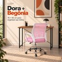 Ver imagem 5 de Conjunto de Escritório Mesa Dora e Cadeira Begônia Mesh Rosa