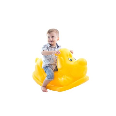 Gangorra Cachorro Balanço Infantil - Balanço Cor Amarelo