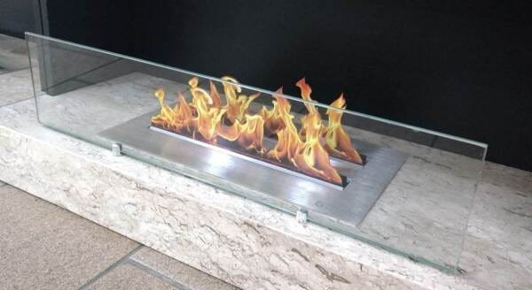 Lareira Ecológica a Álcool Classe A - Aço Inox 304 (Queimador Duplo Paralelo) - 6