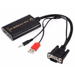 Cabo Conversor Vga para HDMI com Áudio USB - 1