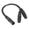 Cabo de Audio XLR Splitter Y 30cm - 1