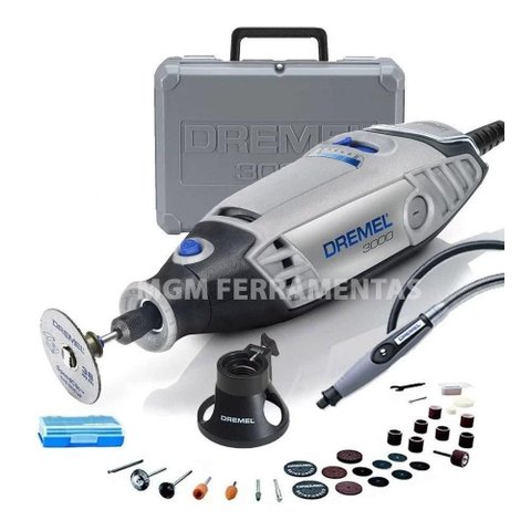 Micro Retífica Dremel 3000 Com 30 Acessórios + Maleta - F0133000pr