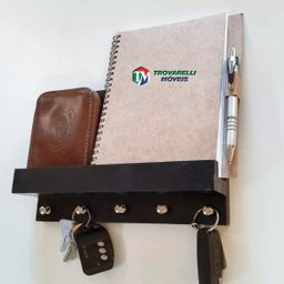Porta Chaves Em Mdf - Natural - 2