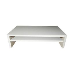 Suporte com Prateleira para Monitor Branco Em Mdf - 1