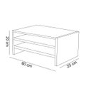 Ver imagem 3 de Suporte Duplo para Monitor Natural Em Mdf