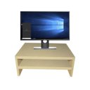 Ver imagem 2 de Suporte Duplo para Monitor Natural Em Mdf