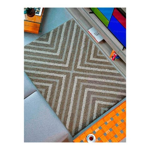 Tapete para Sala 2,00 x 2,50 Jazz Alto e Baixo Relevo des 3 Trigo
